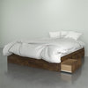 Nexera 376012 Queen Size Bed 3-Drawer Truffle