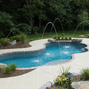 Freeform Fiberglass Pool - Mount Laurel, NJ