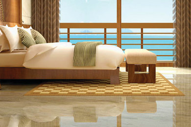 Inspiration for a contemporary bedroom remodel in Miami