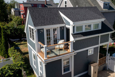 Small transitional exterior home photo in Boston