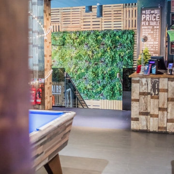 VistaFolia Beautiful Large Green Wall in Retail Store