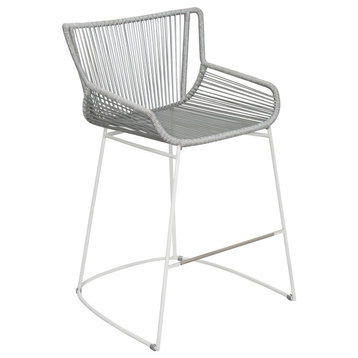 The Dane Dining Counter Chair Set of Two - Grey Outdoor Dining Chairs