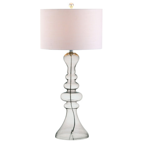 Madeline 35" Curved Glass Table Lamp