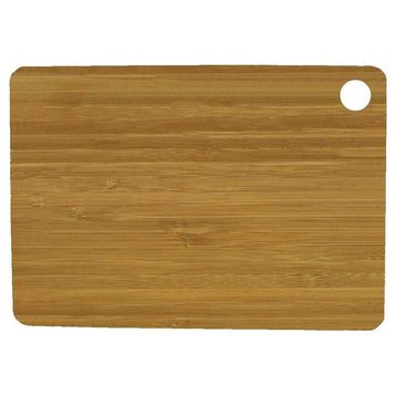 Executive Chef Amber Bamboo Cutting Board with Finger Hole, Medium