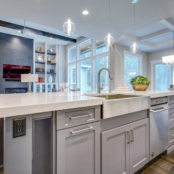 Kitchen Island - The Aerius - Two Story Modern American Craftsman