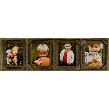 Collage Picture Frames With 4 Openings And Cornerblocks, 8x10