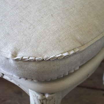 Set of 6 French Country Louis XV Style Cane Back Dining Chairs