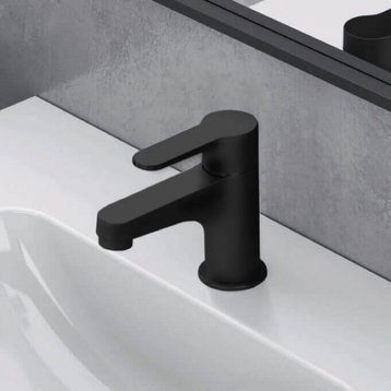 Single Hole Bathroom Faucet, Matte Black