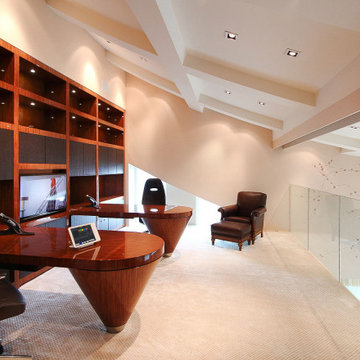Brickell Key Penthouse - Home Office Crestron Control & Custom Lighting