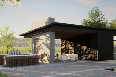 Inspiration for a modern home design remodel in Other