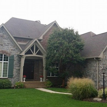 New roof in Carmel, IN using GAF Grand Sequioa Designer shingle