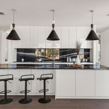 Spanish Oaks Luxury Black & White Modern Kitchen