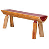 Red Cedar Half-Log Bench, 2 Foot