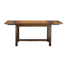 50 Most Por 6 Person Dining Room Tables For 2018 Houzz Uttermost Rustic Antique Style Oak Wood Dining Table Drop Leaf 6 Seat Adjule