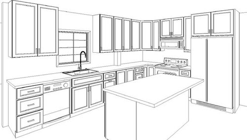 Kitchen Layout - Window