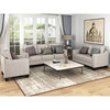 CRO Decor 3 Piece Sectional Sofa Set Living Room Linen Furniture (Beige)