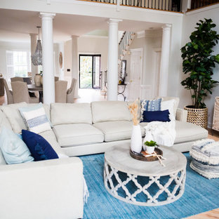 Inspiration for a large mediterranean home design remodel in Charlotte