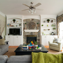 family room media center