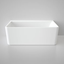 Caroma Cube 1600 Back to Wall Freestanding Bath - Bathtubs