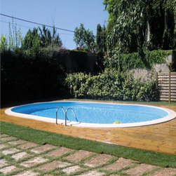 Piscina desmontable enterrada de Acero Gre Madagascar 500x300cm ovalada - Hot Tub & Pool Supplies