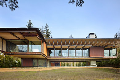 Inspiration for a modern exterior home remodel in Seattle