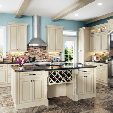 New Cream White Kitchen Cabinets