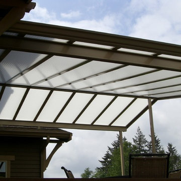 Custom Gable Patio Cover on Craftsman Style Home
