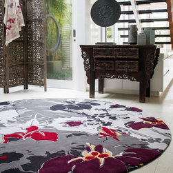 Ayame Round by Akira Isogawa - Floor Rugs
