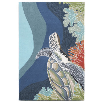 Ravella Akumal Indoor/Outdoor Rug, Ocean, 7'6"x9'6"