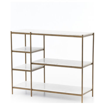 Lily Console Table - Antique Brass