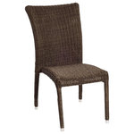 International Home Miami - Atlantic Bari 4-Piece Sidechairs Set | High Quality Wicker | Ideal for Outdoors - -【4-Piece】This set includes 4 high-quality wicker sidechairs. This set is ideal for patio and will make your outdoors an elegant space to enjoy with family and friends.