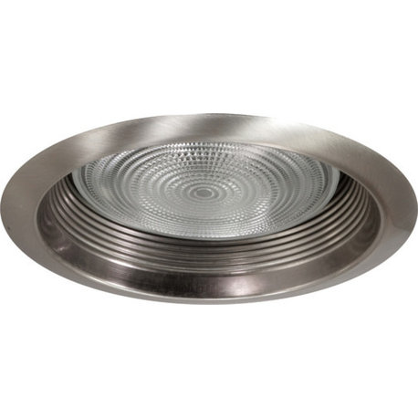 NICOR 17550ANKWL 6 inch Nickel Recessed Cone Baffle Trim, Wet Rated