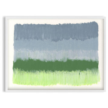 ColorCake, Gray and Green, 41"x30", Unframed