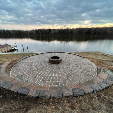 Gorgeous (Large) Lake View Fire Pit and Circular Patio