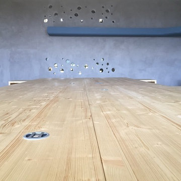 Bureau béton et bois