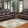 Homelegance Cranley 2-Piece Living Room Set, Brown Leather