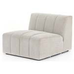 Four Hands - Langham Channeled Sectional Pieces,Armless Piece - Wide, vertical channels and low styling speaks to modish Italian influence. Sandstone-colored covering and modular components allow for versatility in any space. Corner, Ottoman, Right, and Left arm facing pieceto matching sectional.