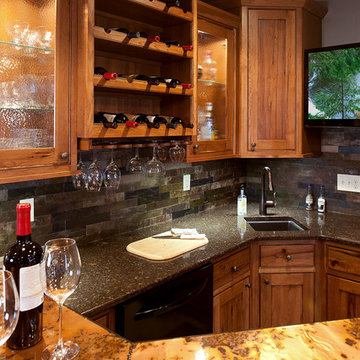 Door style: Pendleton Inset | Species: Rustic Hickory | Finish: Autumn