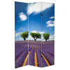 6' Tall Double Sided Lavender Fields Canvas Room Divider