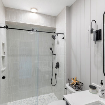 Transistional Primary Suite (bed, bath, closet) + Hall Bath + Laundry Parkville