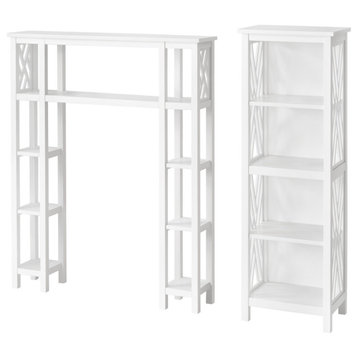 Coventry Over Toilet Open Shelving Unit, Bath Tall Storage Shelf