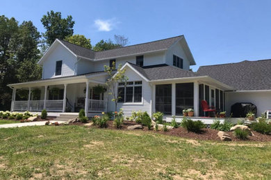 Inspiration for a cottage exterior home remodel in Other