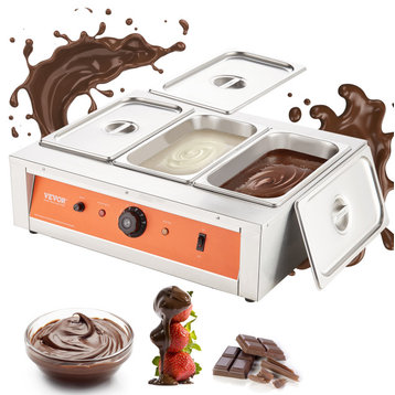 VEVOR Chocolate Tempering Machine Chocolate Melting Pot 26.5 Lbs 3 Tanks