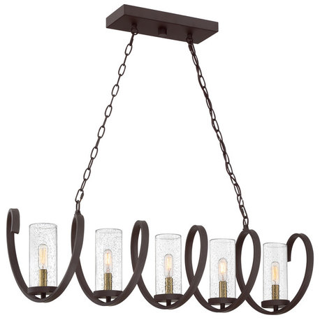 Quoizel Tumult Five Light Island Chandelier TMT540WT