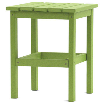 DUROGREEN 15" Square Side Table, Lime Green