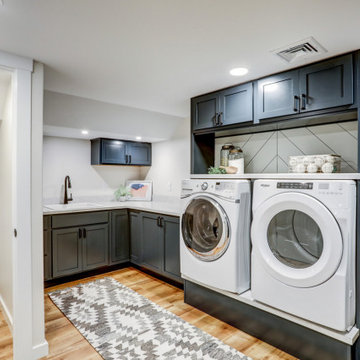 75 Shiplap Wall Laundry Room Ideas You'll Love - May, 2024 | Houzz