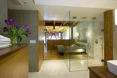 Bathroom - industrial bathroom idea in San Francisco