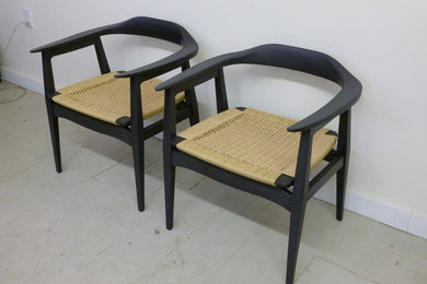 Japanese Mid Century Danish Cord Chairs