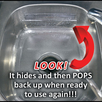 Splash Paddy Sink Splash Guard - Original Classic Clear - Storage/Hiding