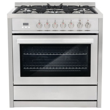 Cosmo COS-F965NF 36 in. Stainless Steel Dual Fuel Range - Liquid Propane